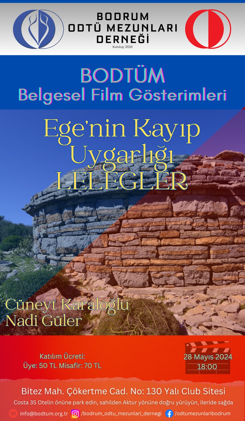 Mehmet Uyargil ‘Ege’nin Kayıp Uygarlığı Lelegler’ Belgesel Gösterimi