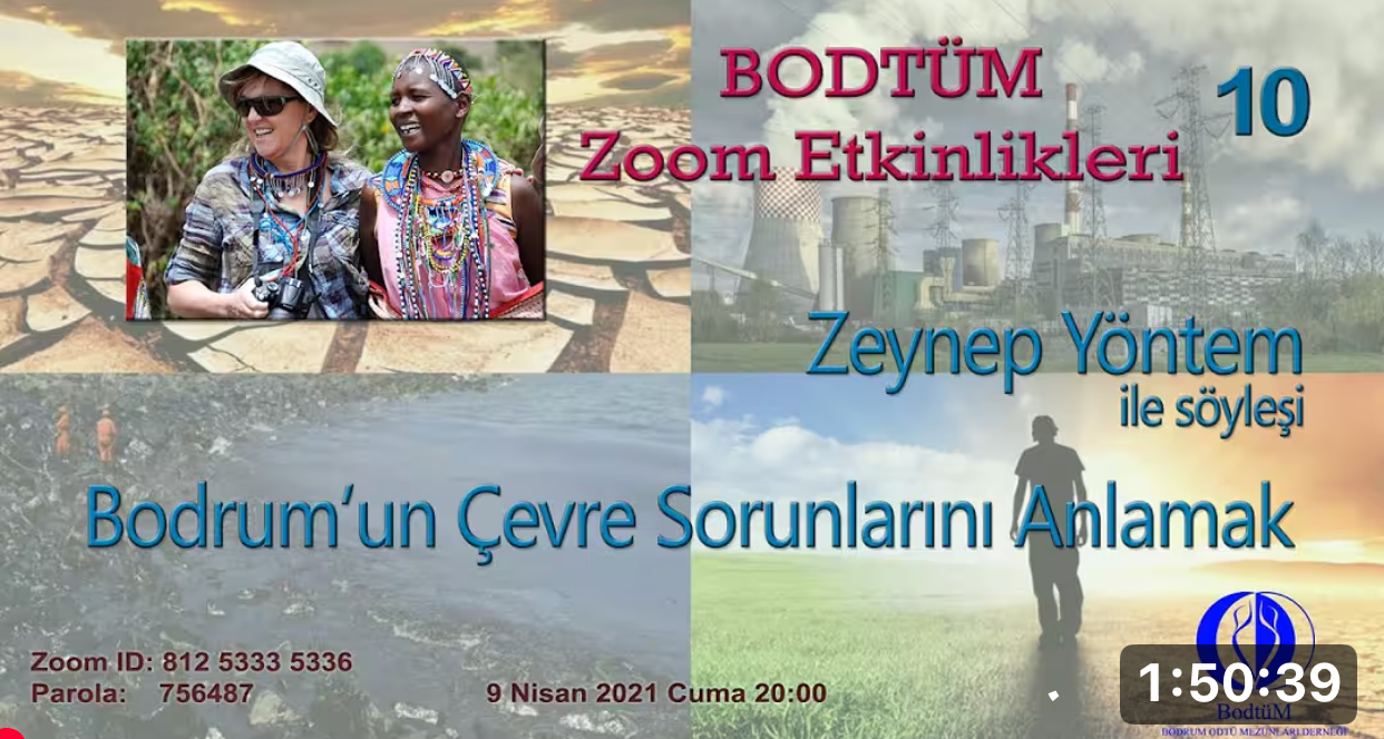 Zeynep Yöntem ‘Bodrum’un Çevre Sorununu Anlamak’