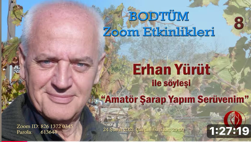 Erhan Yürüt ‘Amatör Şarap Yapım Serüvenim’