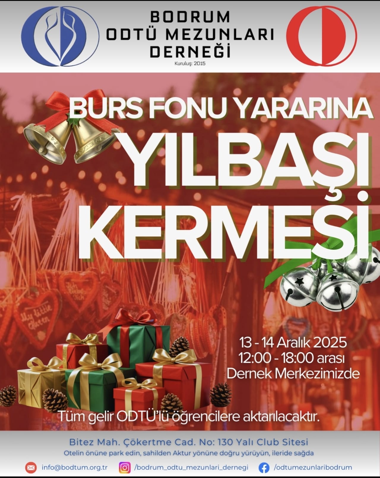 Burs Fonu Yararına Yılbaşı Kermesi