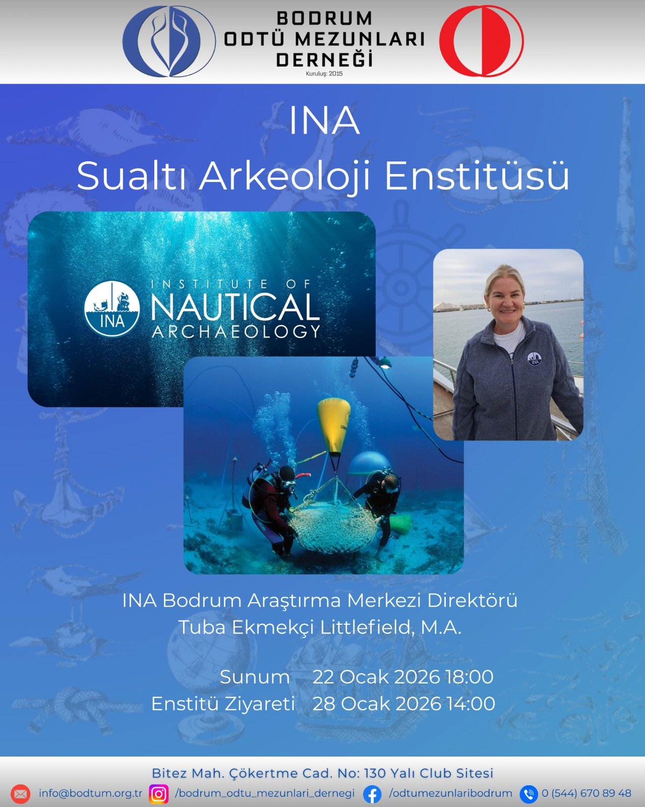 INA Sualtı Arkeoloji Enstitüsü Sunumu “Tuba Ekmekçi Littlefield”